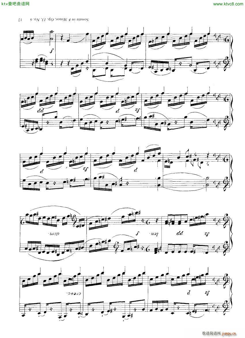 Clementi 13 6 Sonata Fminor 1 2()9