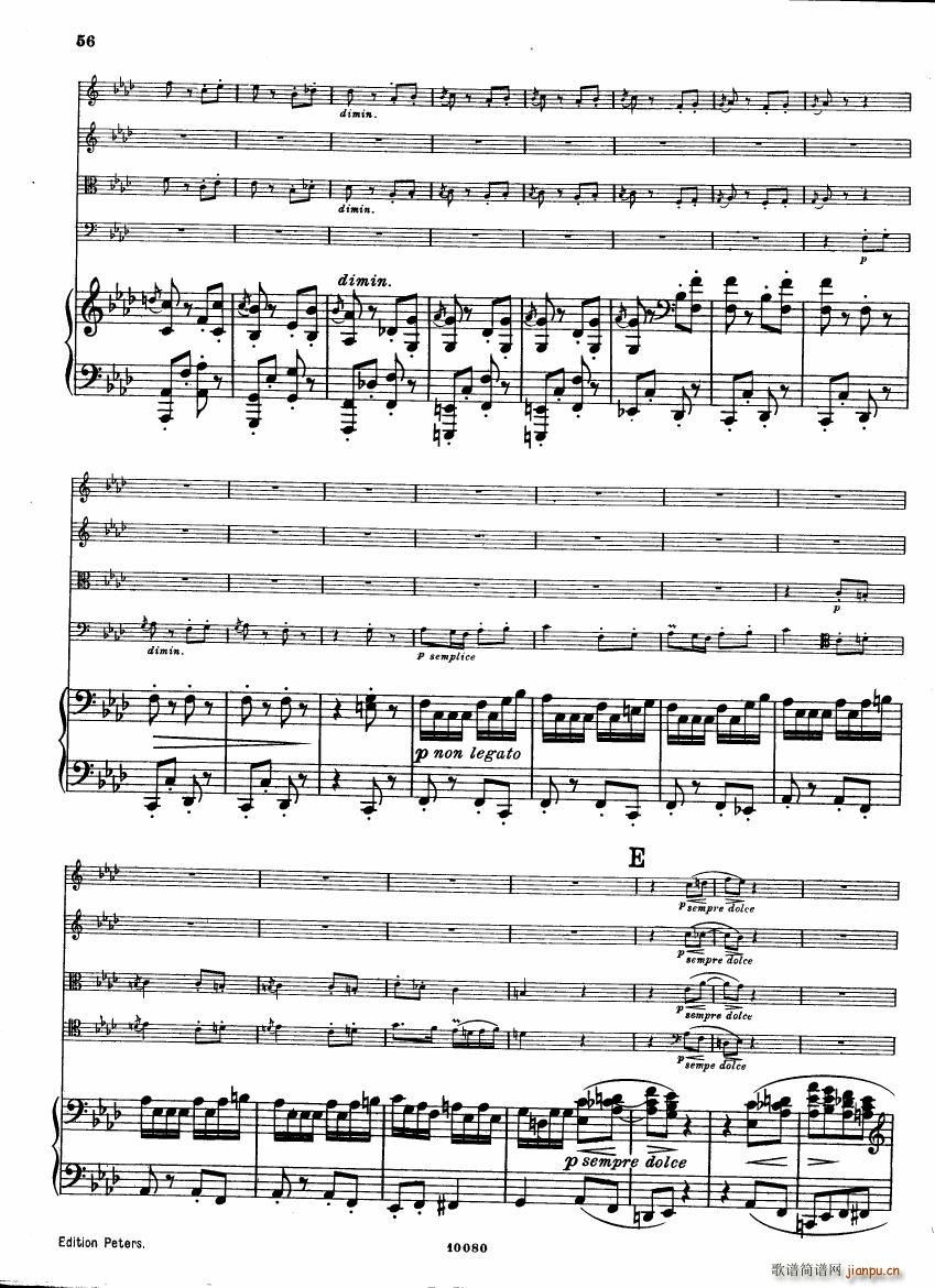 Brahms op 34 Piano Quintet f minor score ()14
