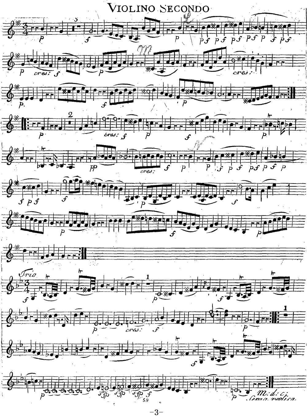 Mozart Quartet No 14 in G Major K 387 Violin 2(ʮּ)3