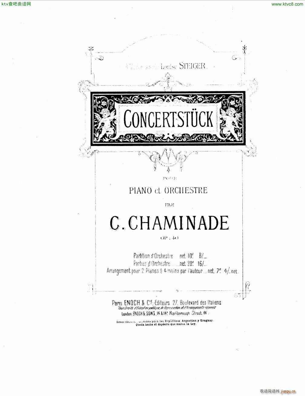 Chaminade Konzerstuck Op 40 reduction()1