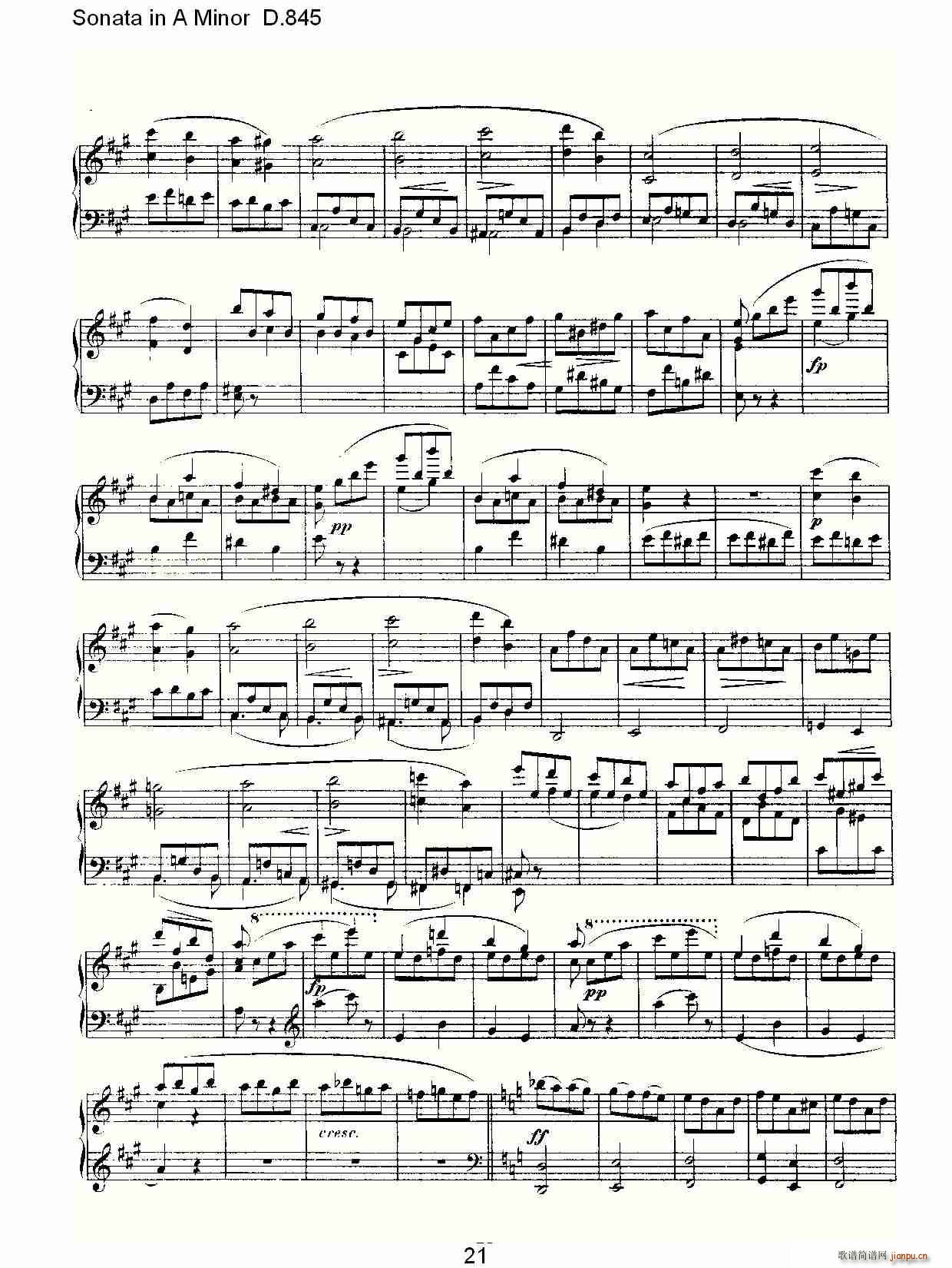 Sonata in A Minor D.845(ʮּ)21