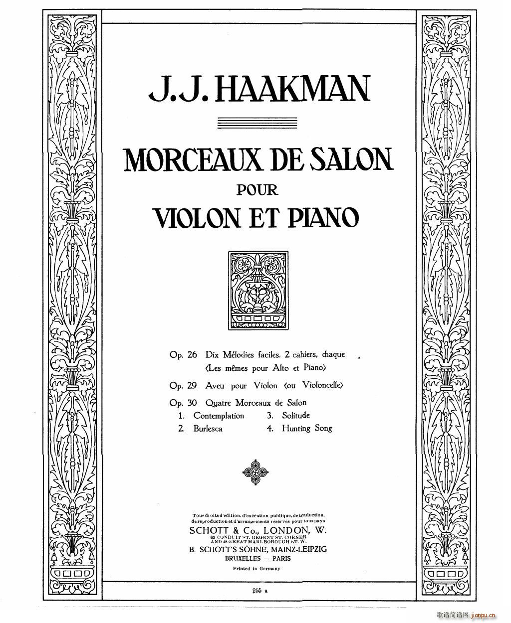 Bowen Barcarolle for violin and piano()16