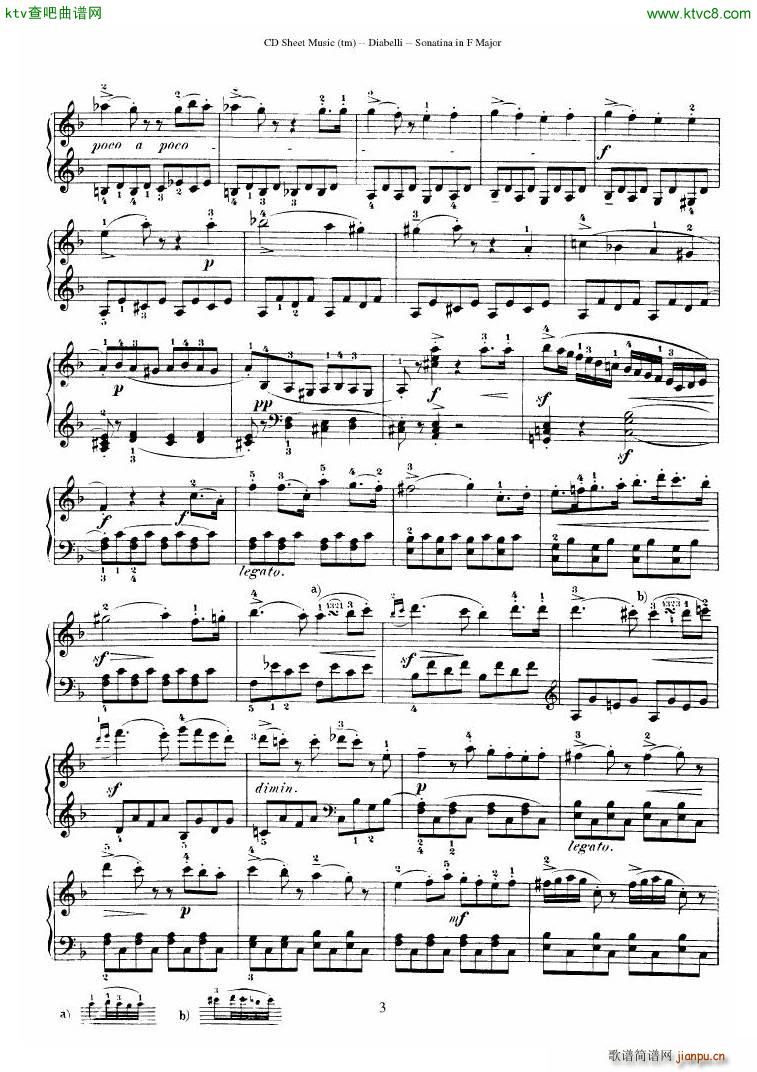 Diabelli Sonatinas Op 151 No 1 4 23P()14