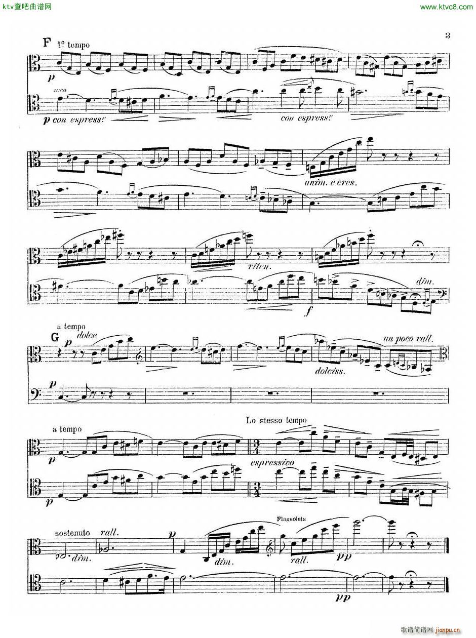 Drigo Meditation Viola Cello Piano()6