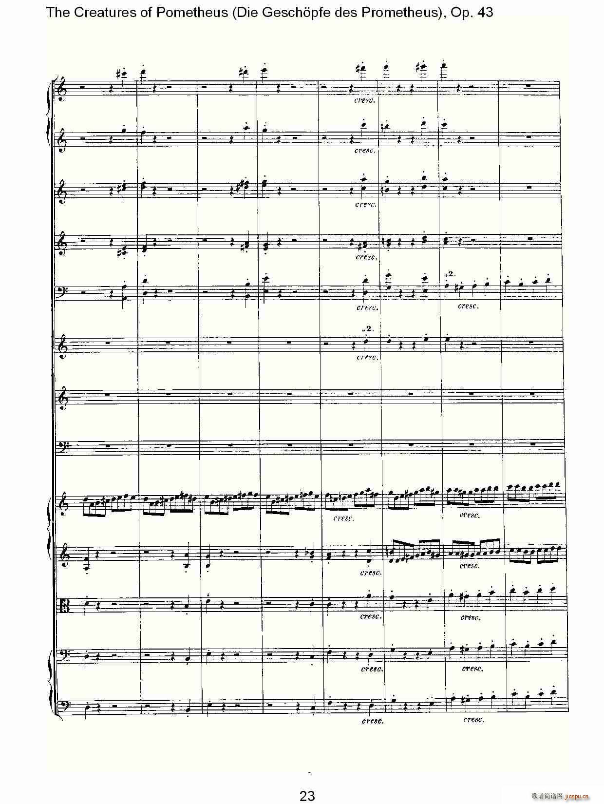 Die Gesch?pfe des Prometheus Op. 43(ʮּ)23