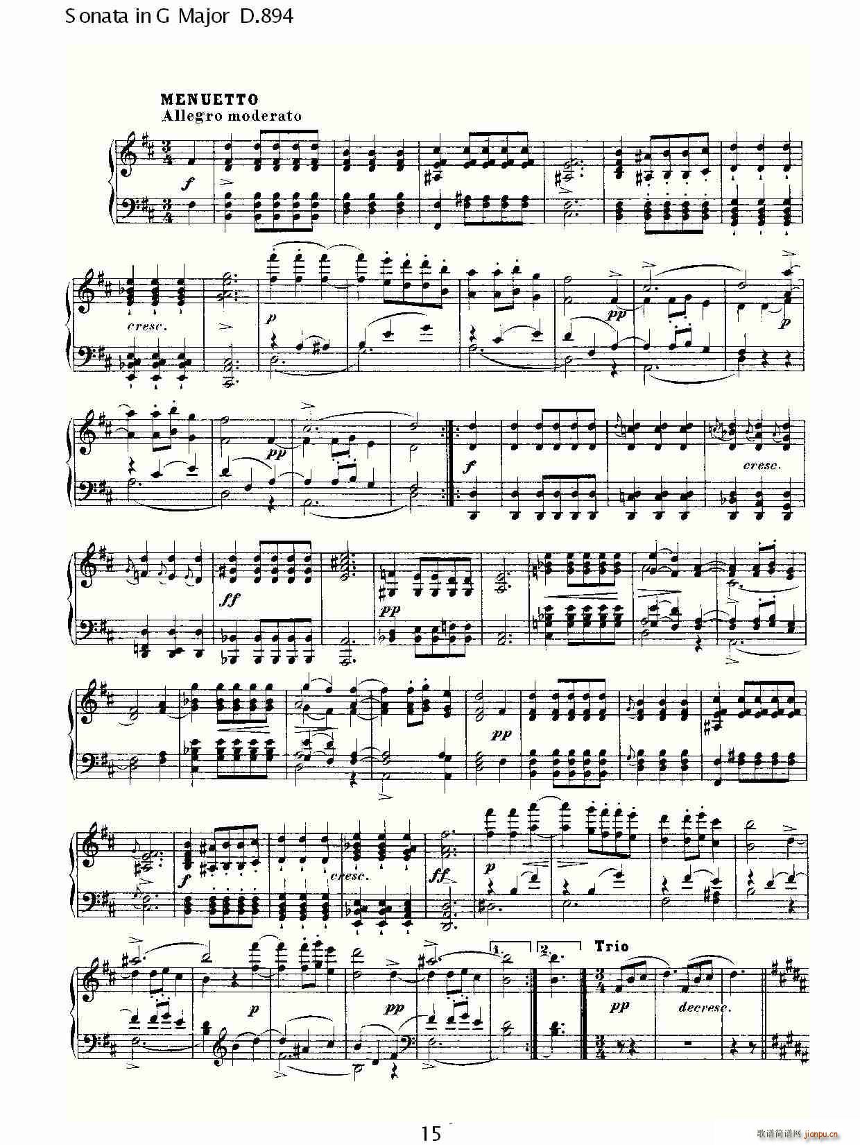Sonata in G Major D.894(ʮּ)15