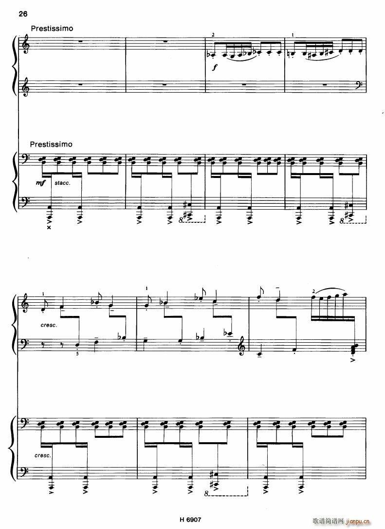 Barton Sonatina for 4 hands()26
