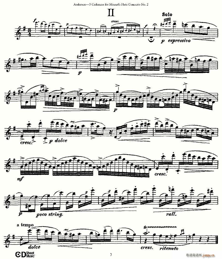 3 Cadenzas for Mozart