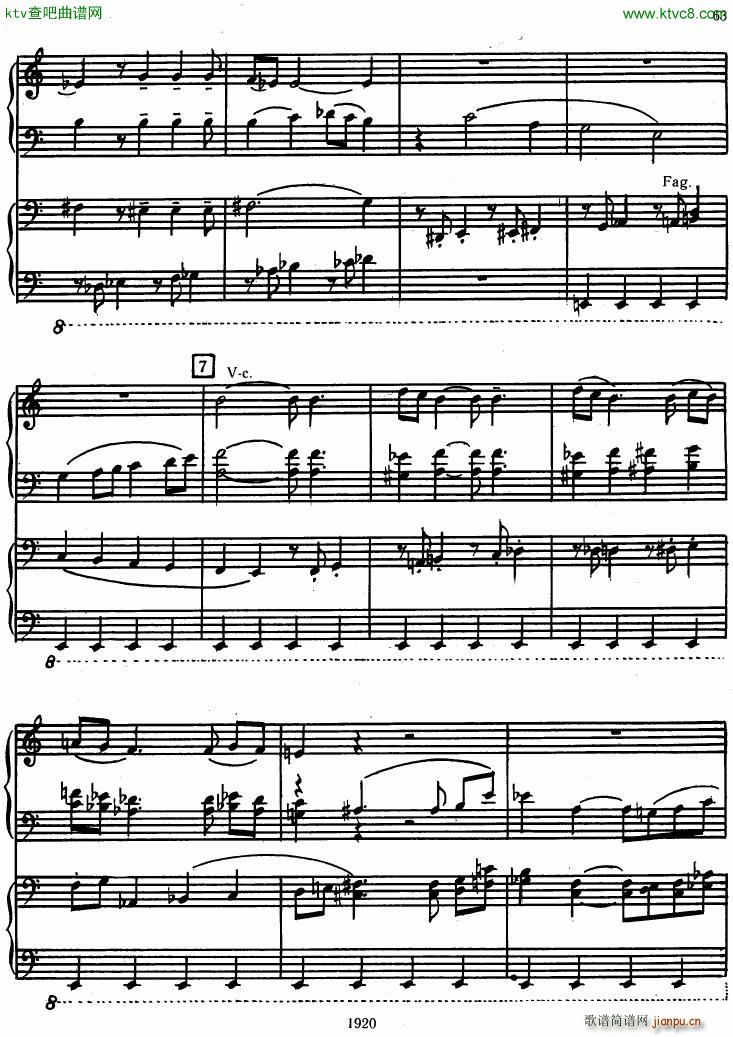 Honegger Symphony No 3 Liturgicheskaya 2 pianos ()1