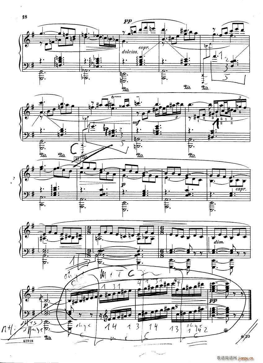 Barber op 28 Souvenirs piano solo()18