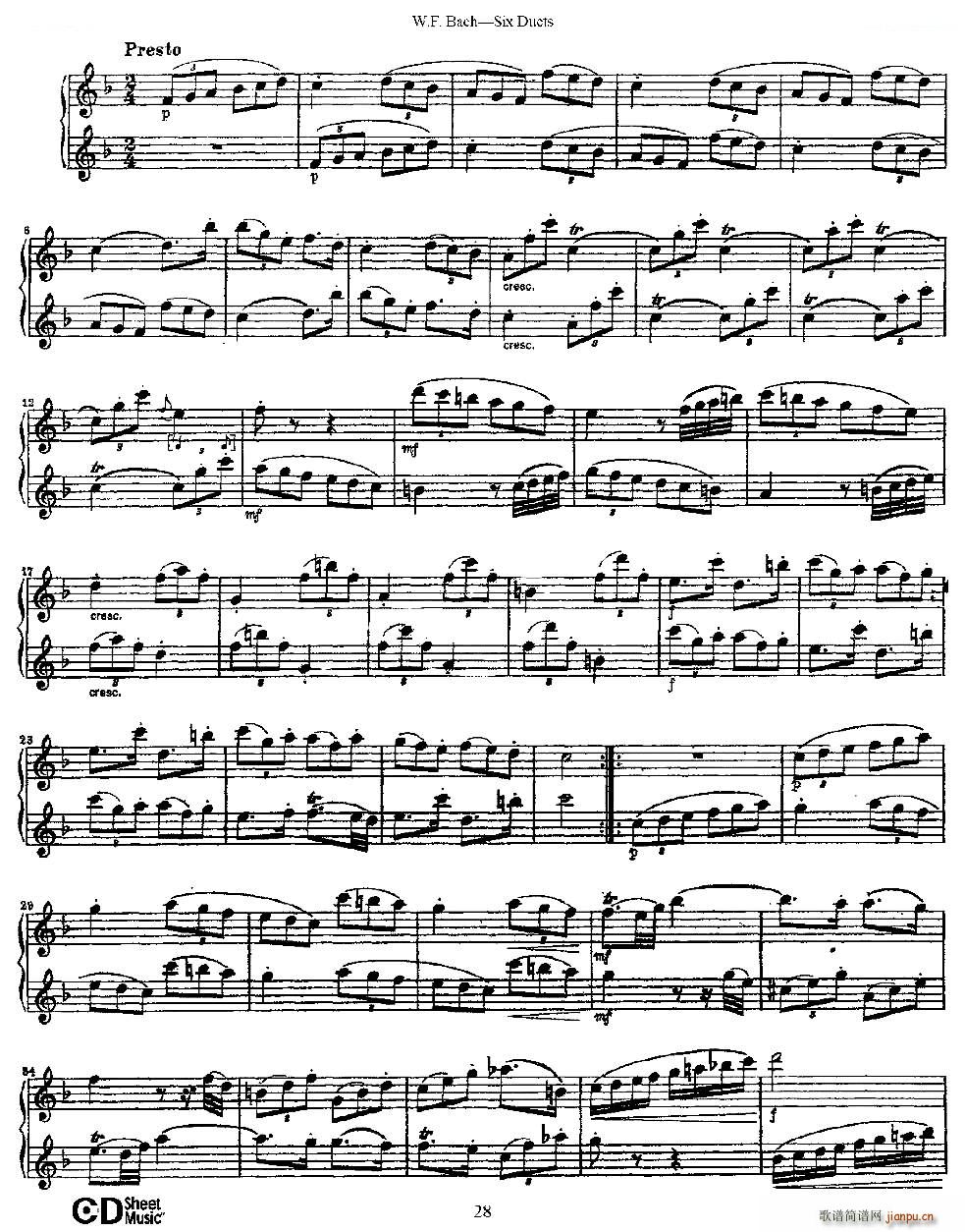 Six Duets ֮ ׶ϰ ͭ()6