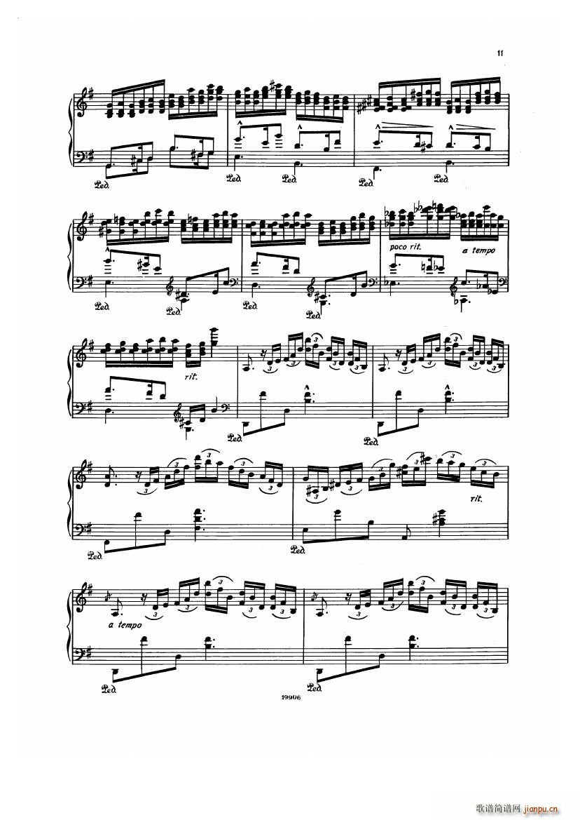 Albeniz op 65 Etudes no 1 7()11