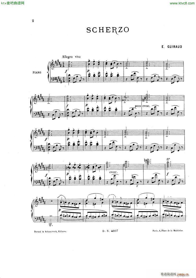 Guiraud Ernest Scherzo()1