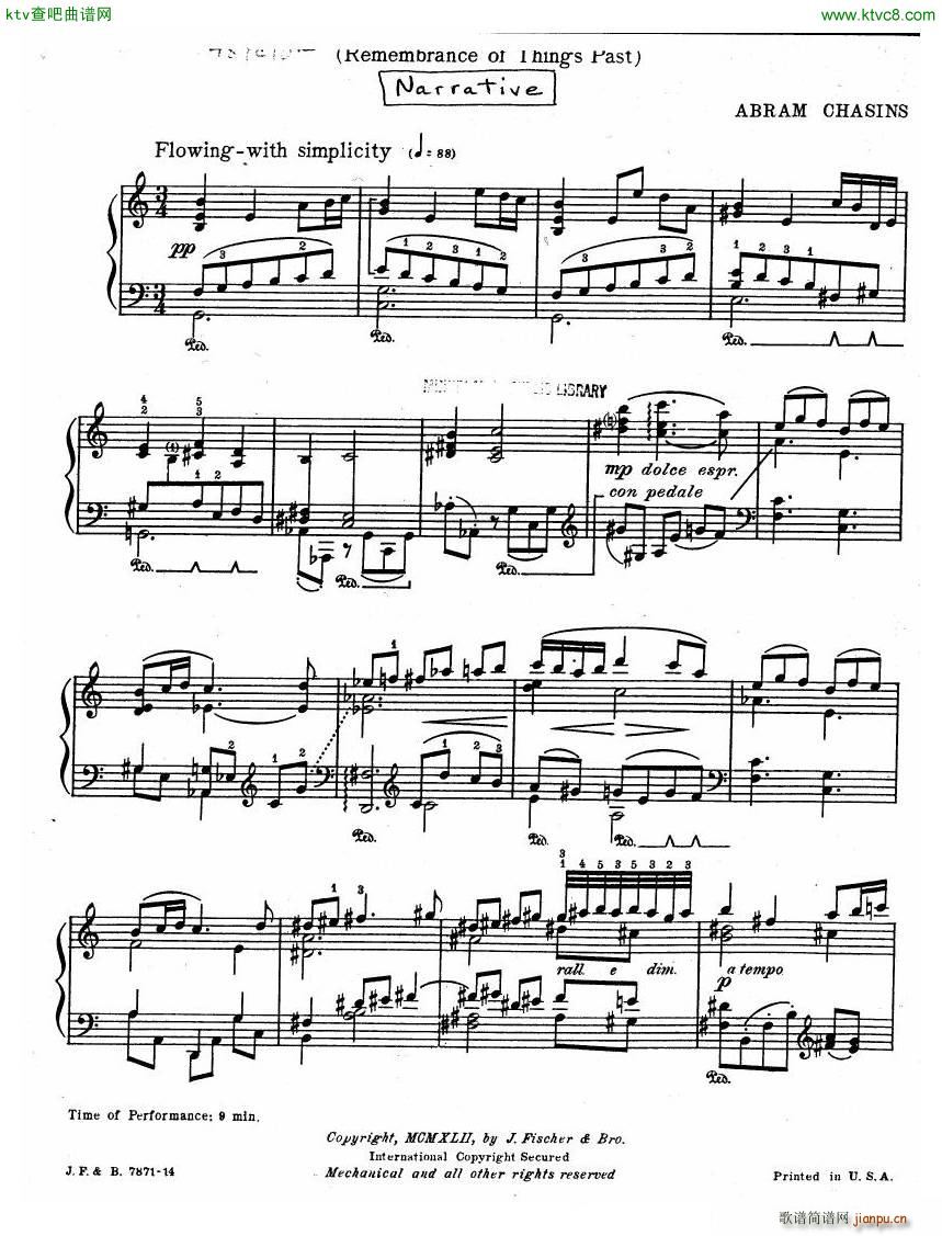 Chasins Three Chinese Pieces Narrative()1