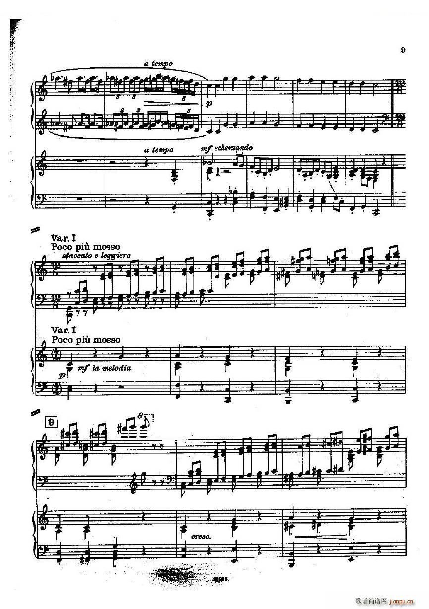 Dohnanyi Variations Nursery Rhyme Op25 һ()9