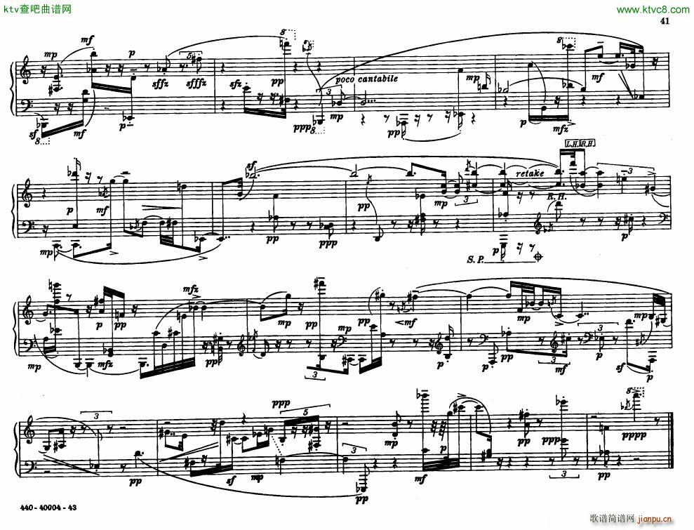 Bolcom 12 etudes for piano()41