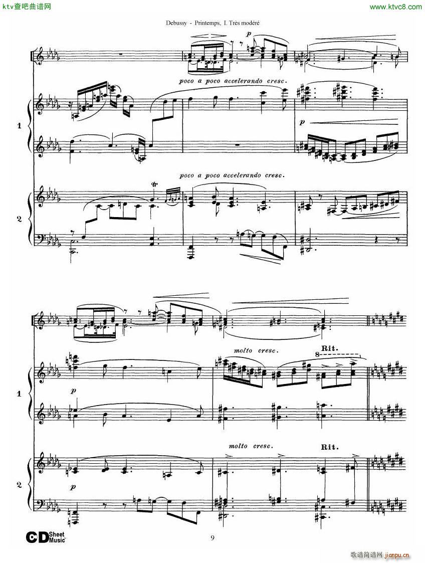 Debussy Printemps I()9
