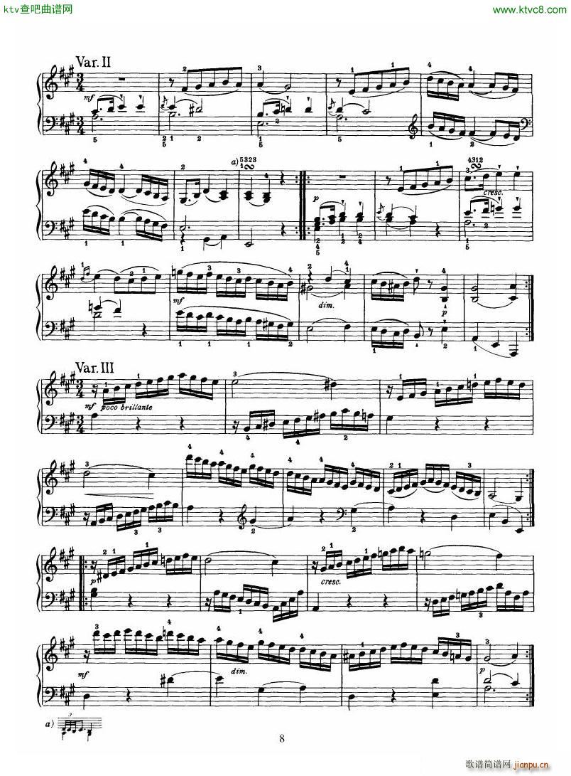 Haydn Piano Sonata No 30 In A(钢琴谱)8