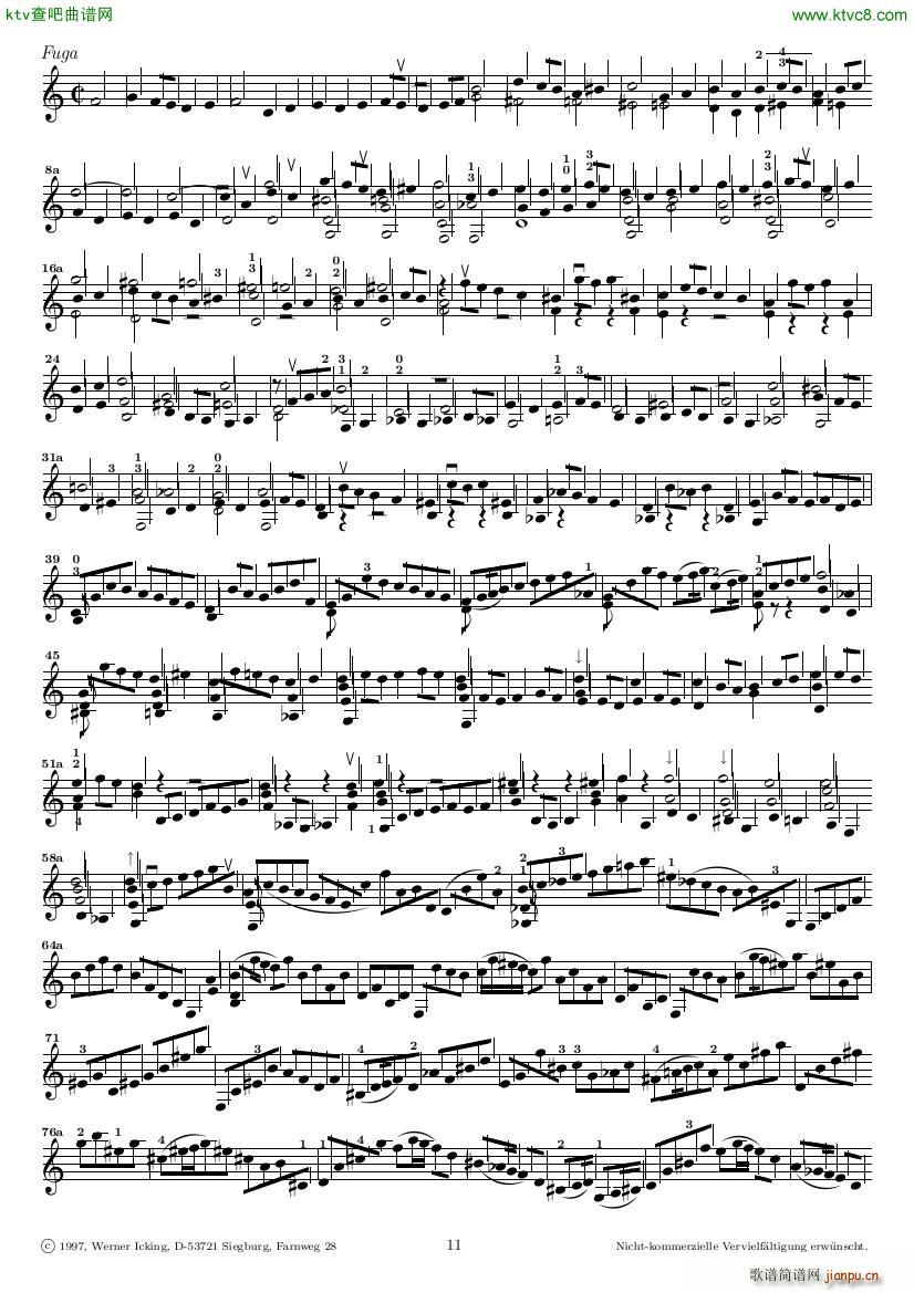 Bach JS BWV 1005 Sonata for Solo Violin in C()11