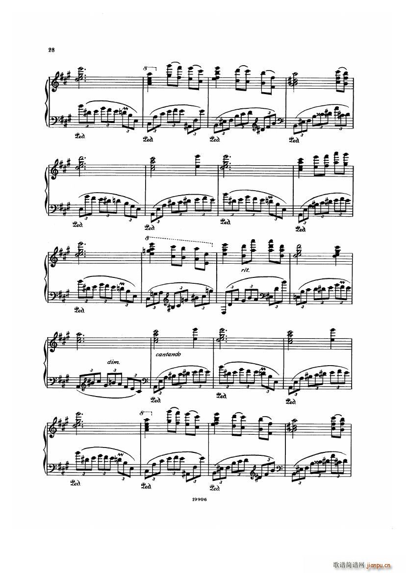 Albeniz op 65 Etudes no 1 7()28
