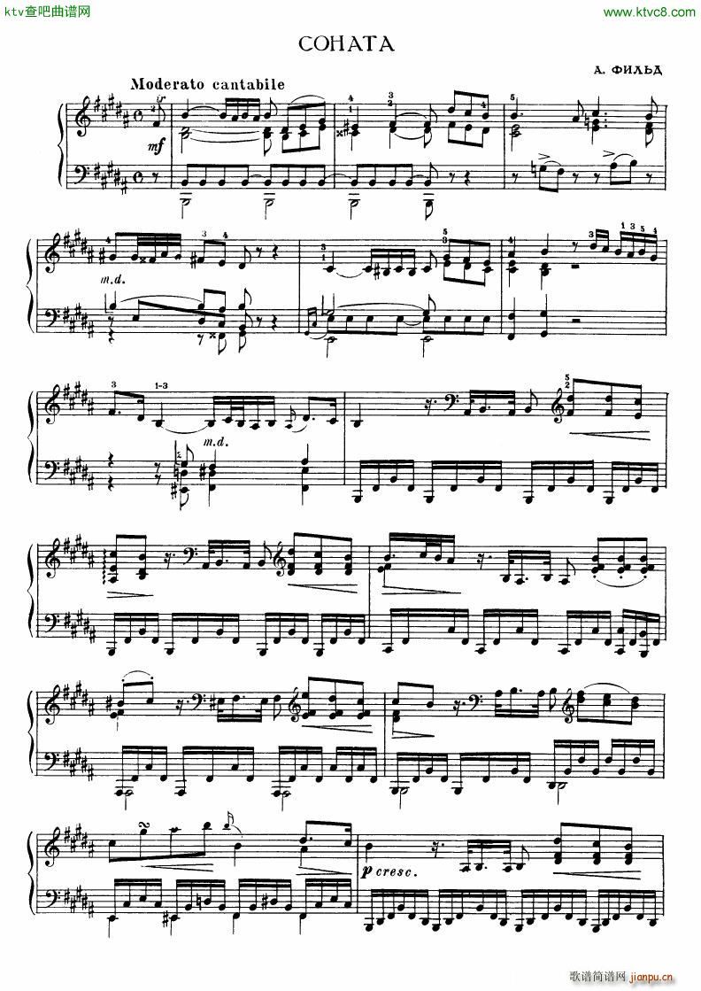 Field Sonata no4 b major()1