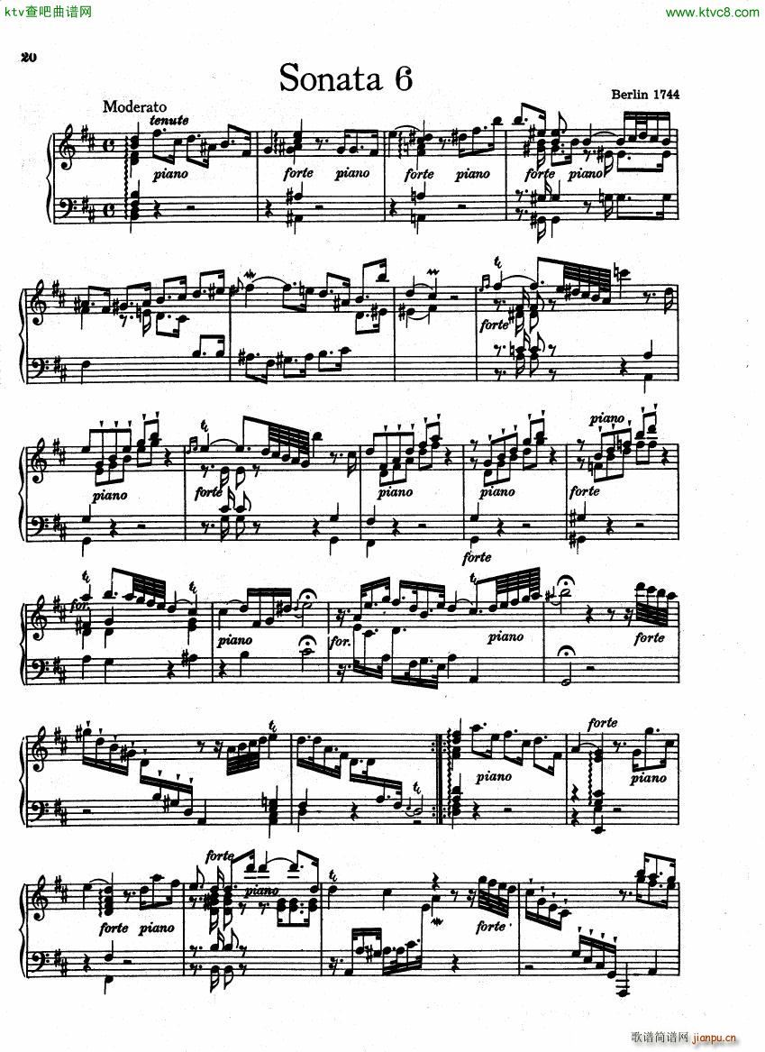 Bach CPE 6 Wurttemberg Sonatas()43
