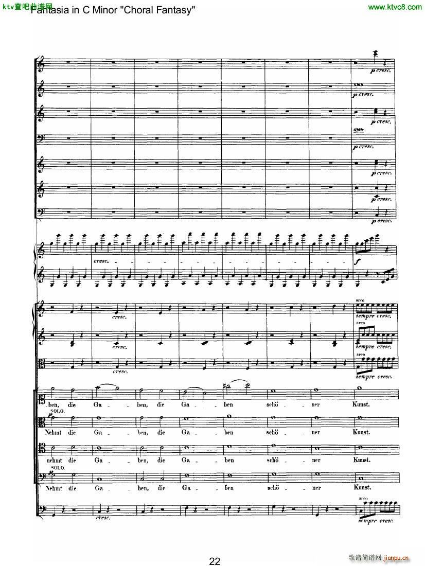 Beethoven op 80 Choral Fantasy ()7