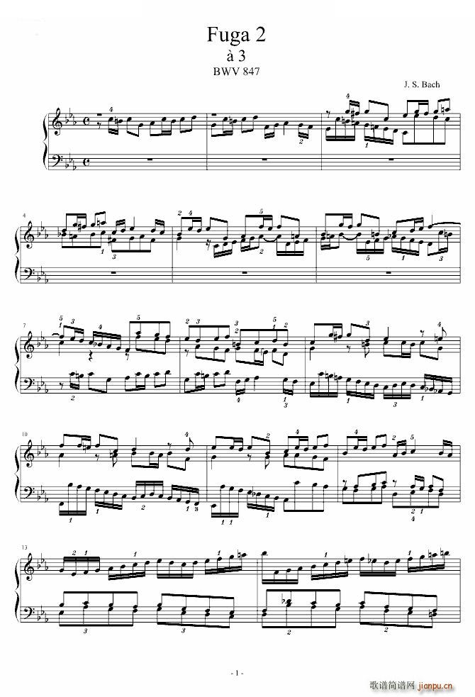 CС BWV847 ָ()1