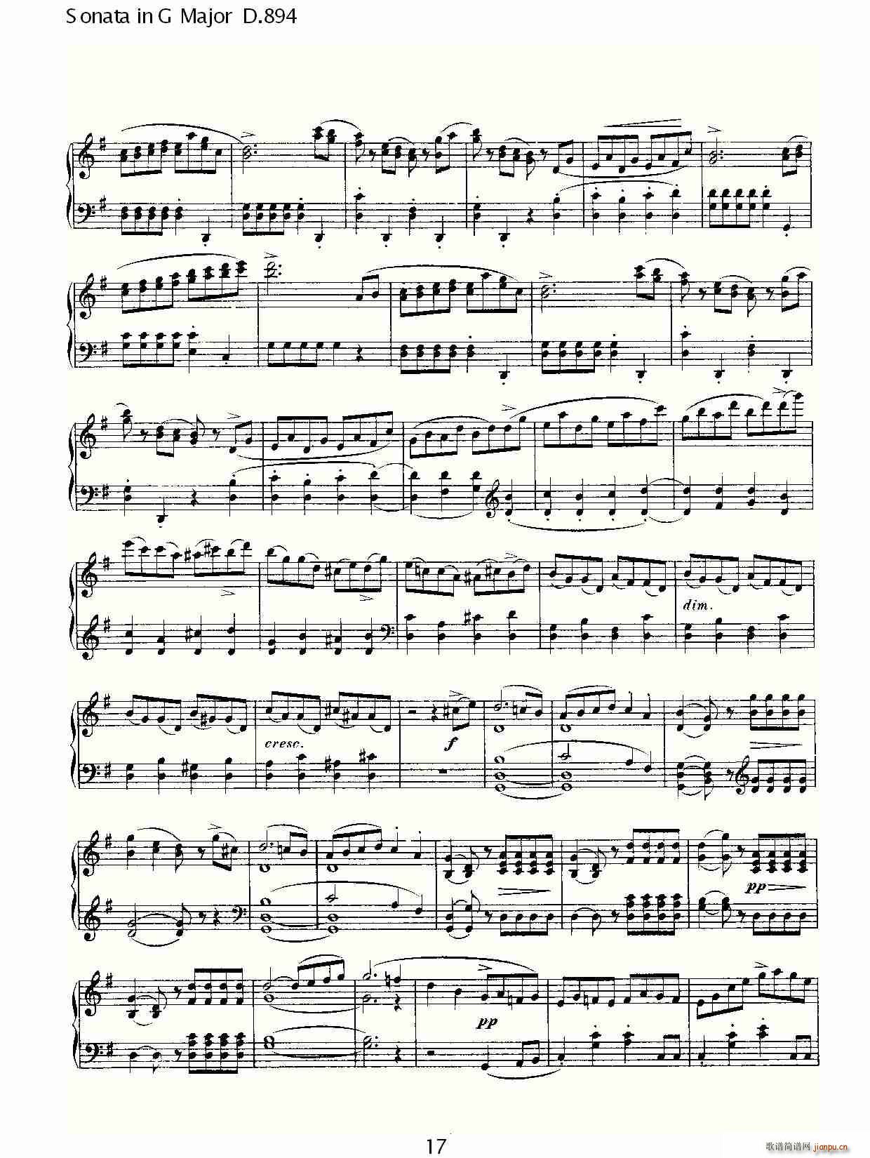 Sonata in G Major D.894(ʮּ)17