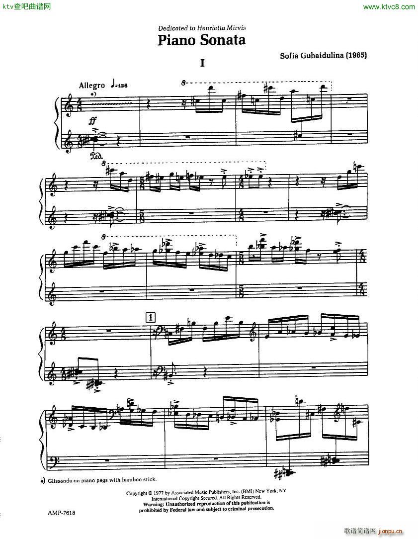 Gubaidulina Sofia Piano Sonata()1
