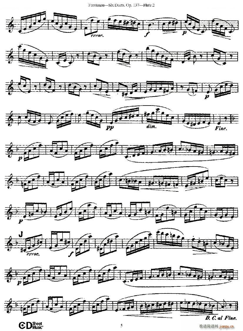 Six Duets Op 137 ֮һ  Ʒ 137 ͭ()1