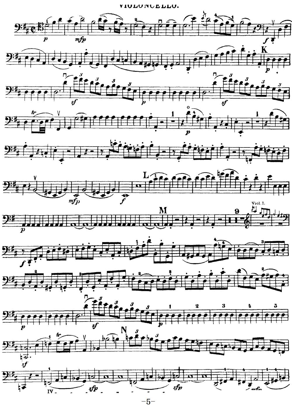 Mozart Quartet No 21 in D Major K 575 Cello(ʮּ)5