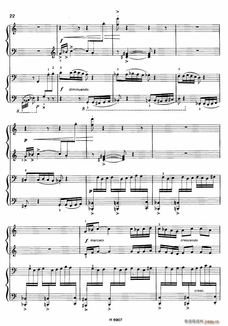 Barton Sonatina for 4 hands()8