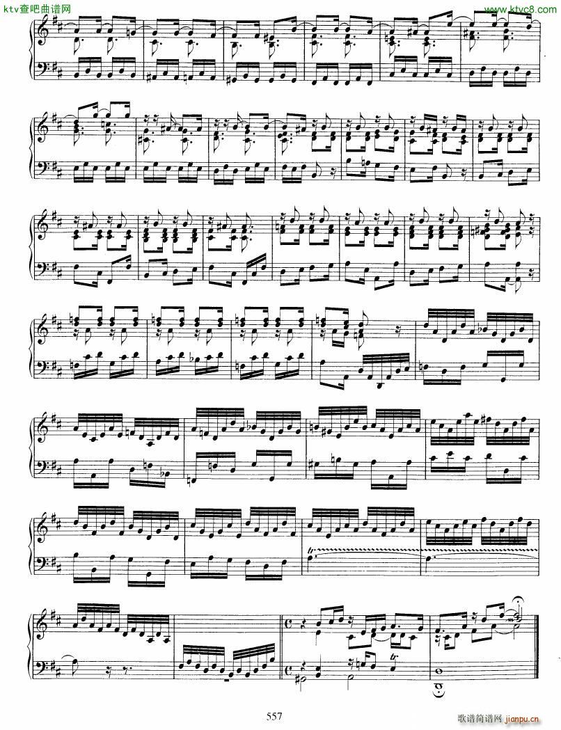 Bach JS BWV 912 Toccata in D()10