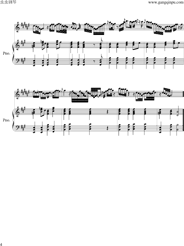 bressanone-钢琴谱(钢琴曲-马修连恩 歌谱简谱网