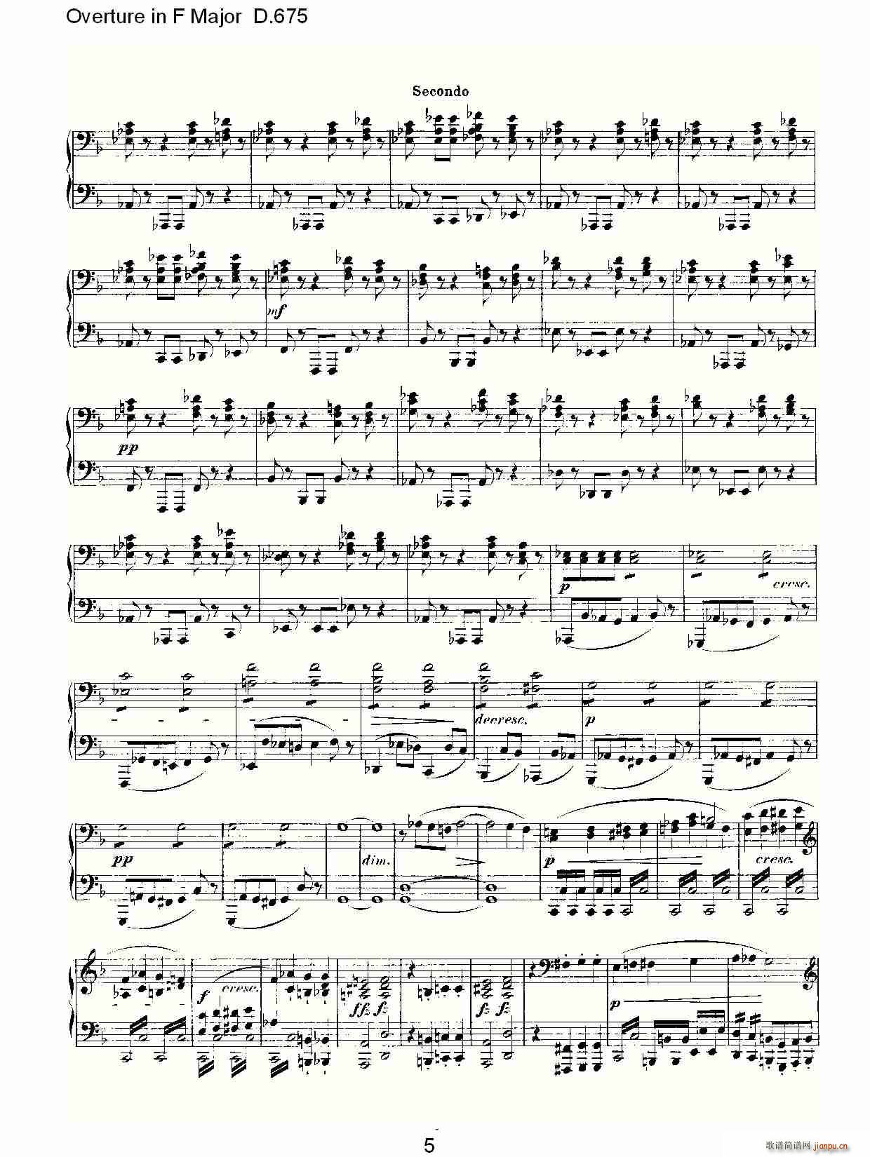 Overture in F Major D.675(ʮּ)5