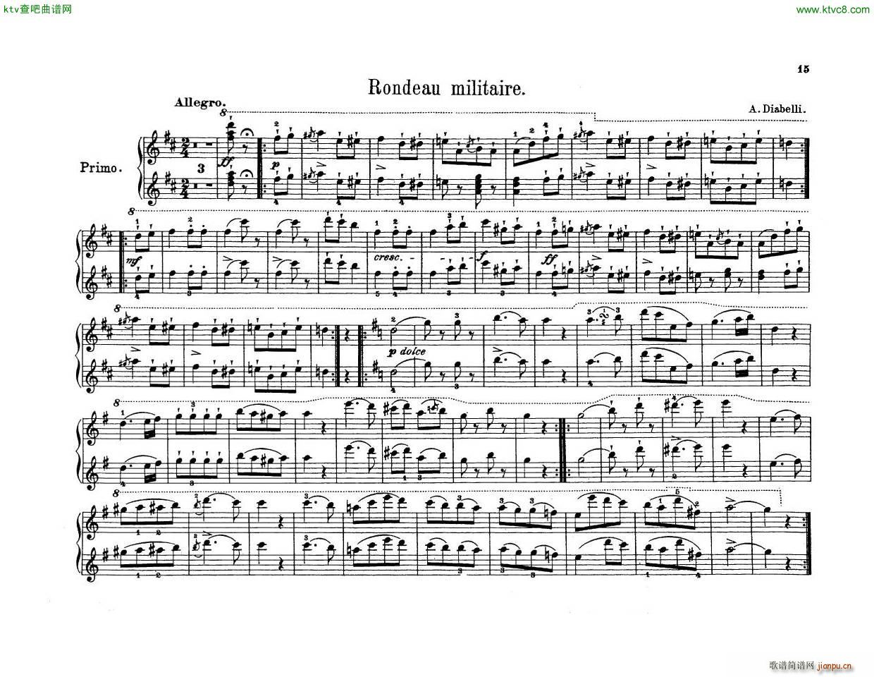 Anton Diabelli Sonates Mignonnes Op 150 Rondeau()18