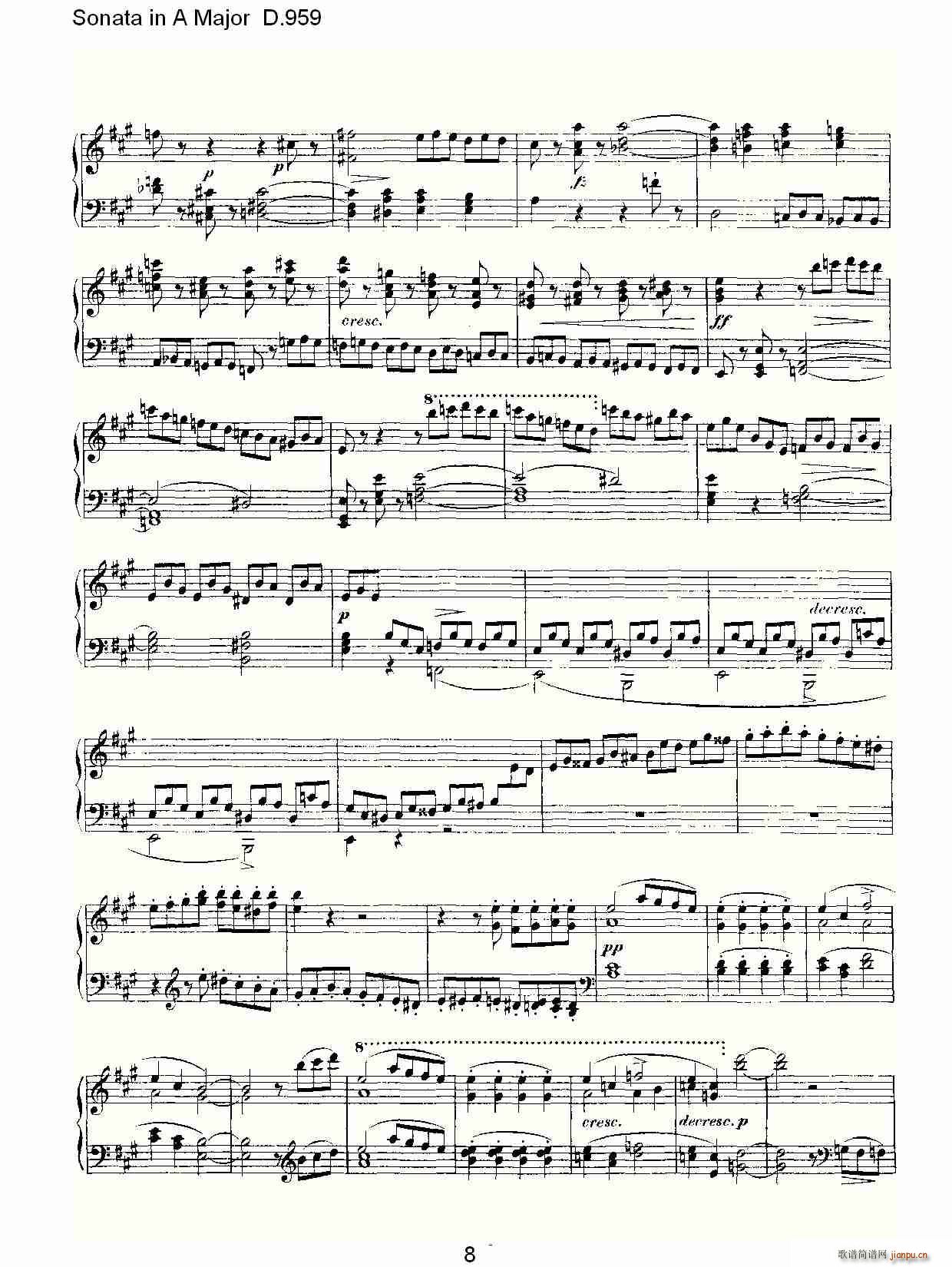 Sonata in A Major D.959(ʮּ)8