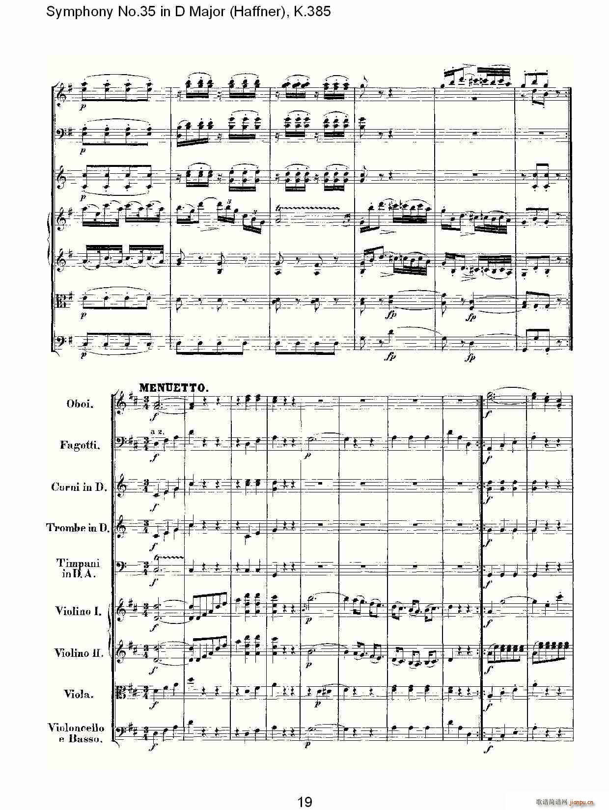 Symphony No.35 in D Major, K.385(ʮּ)19
