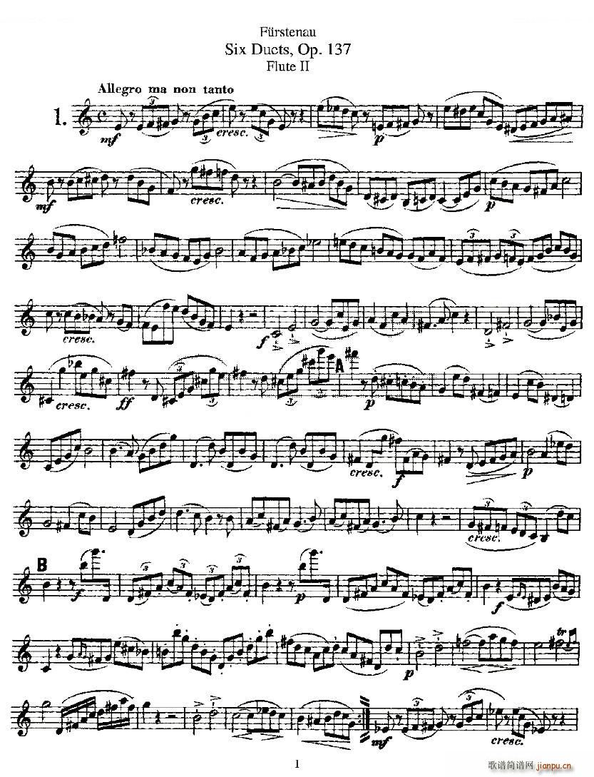 Six Duets Op 137 ֮һ  Ʒ 137 ͭ()5