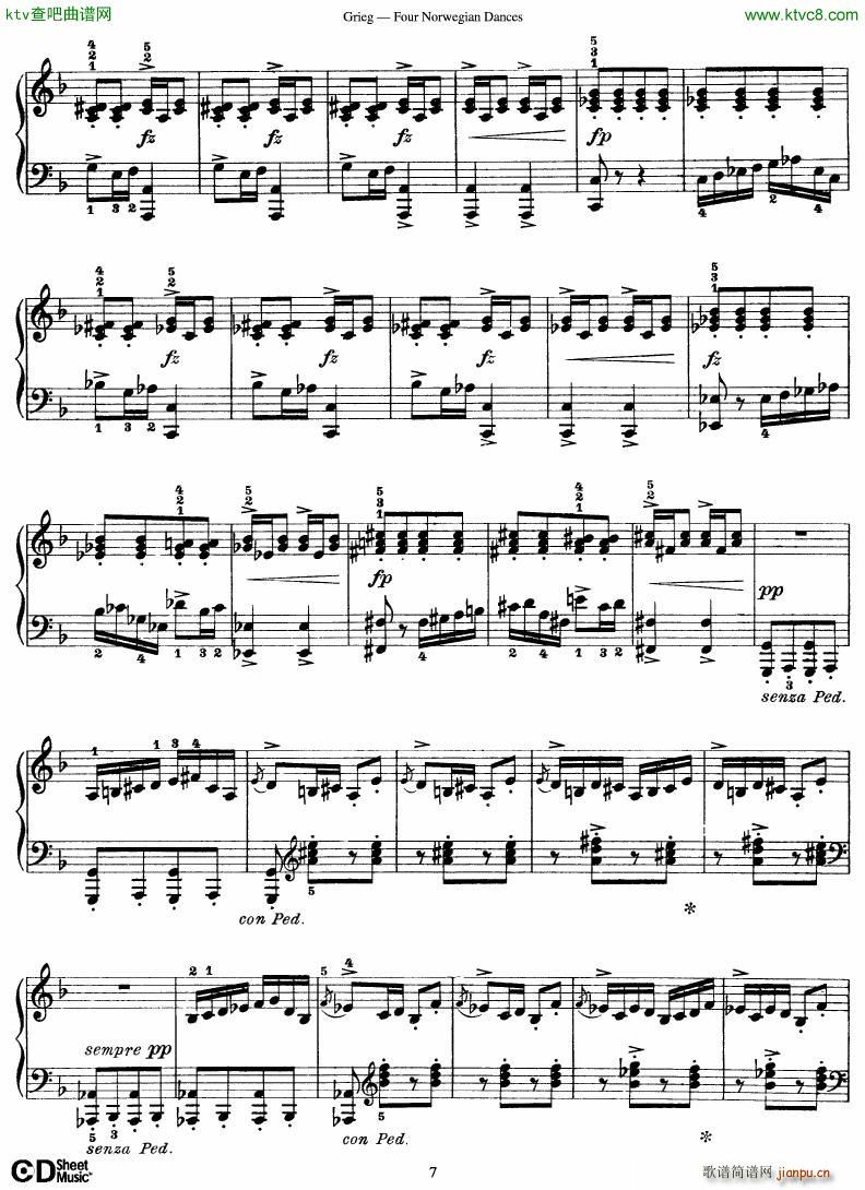 Grieg Four Norwegian Dances()7