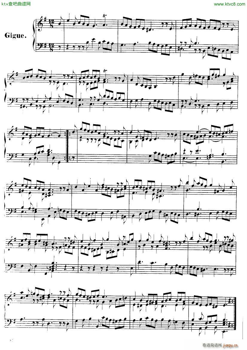 Handel Suite in E minor G163 167()7