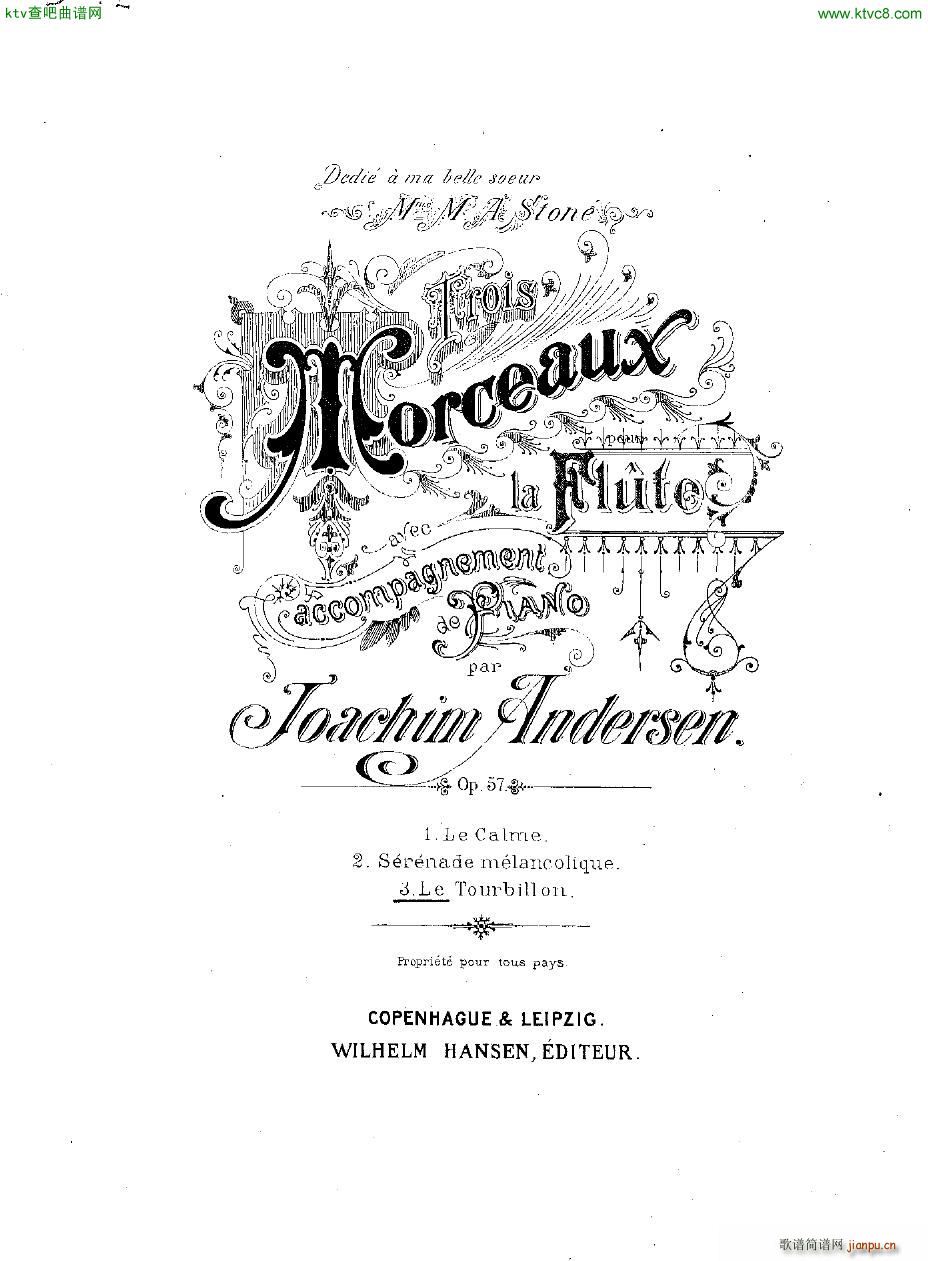 Andersen op 57 Trois Morceaux fl pno()19