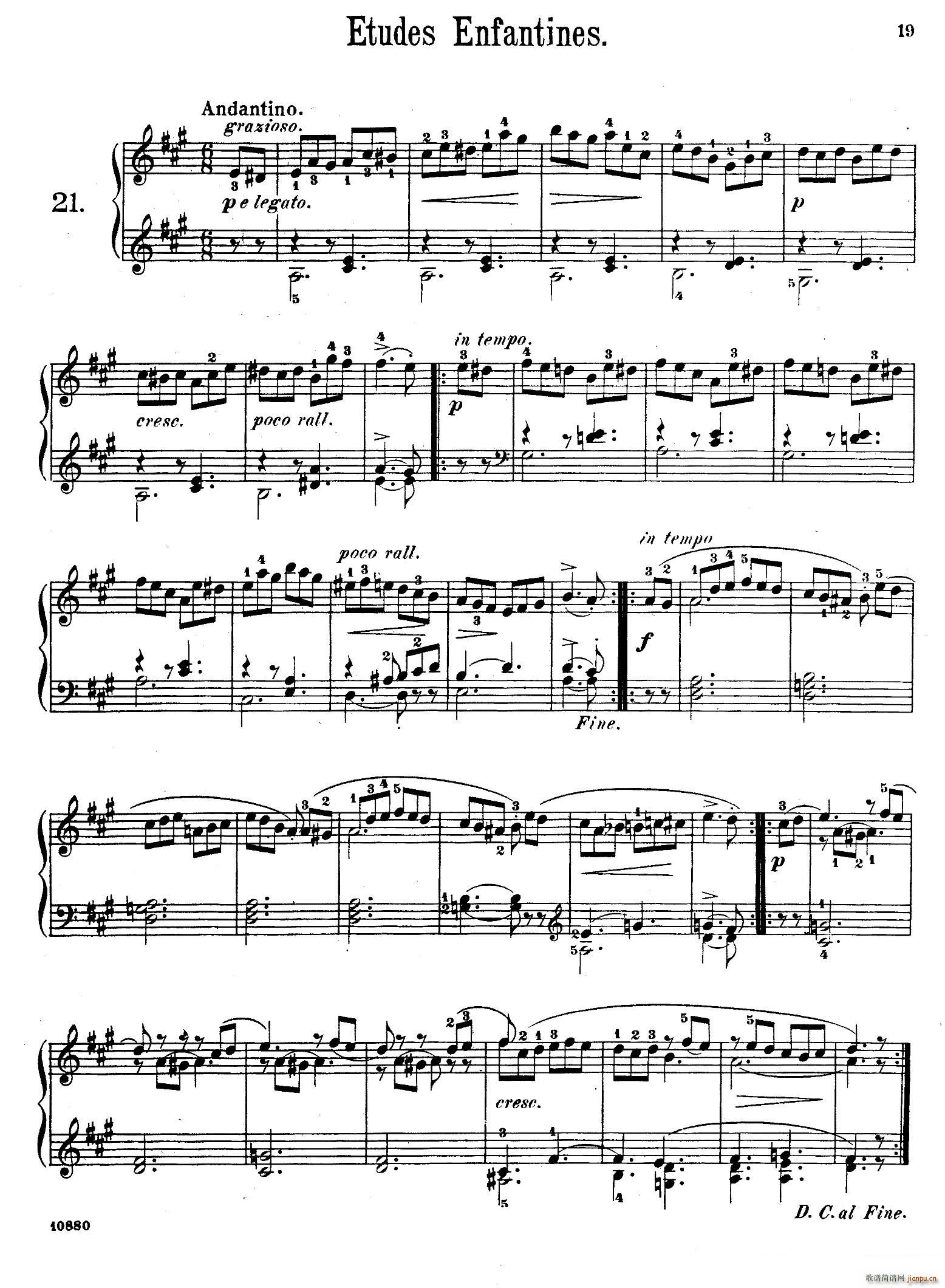 Etudes Enfantines Op 37 ͯϰ 21 25()1