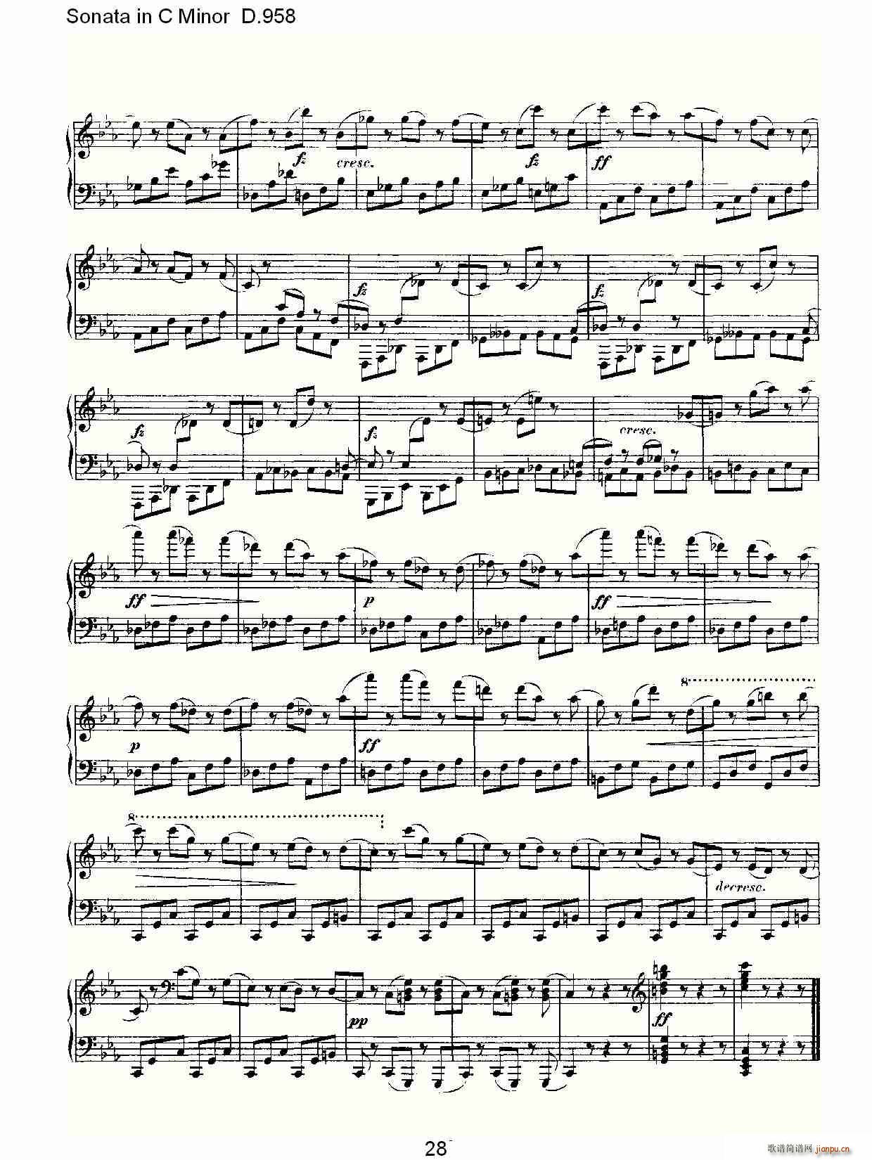 Sonata in C Minor D.958(ʮּ)28