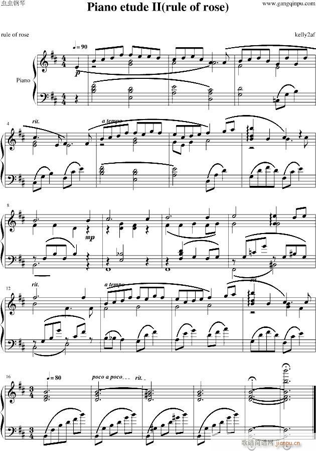 Piano etude II rule of rose()1