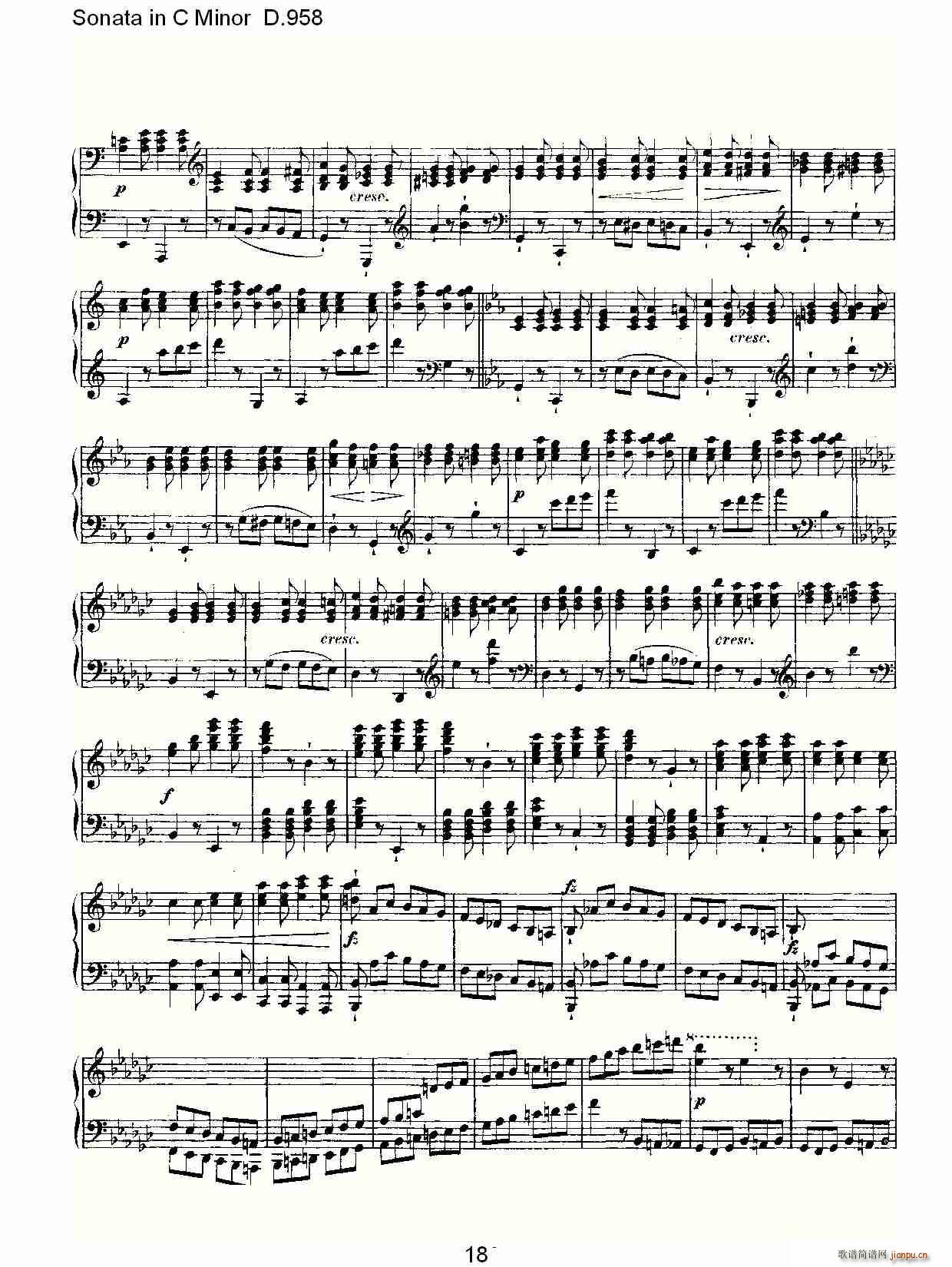 Sonata in C Minor D.958(ʮּ)18
