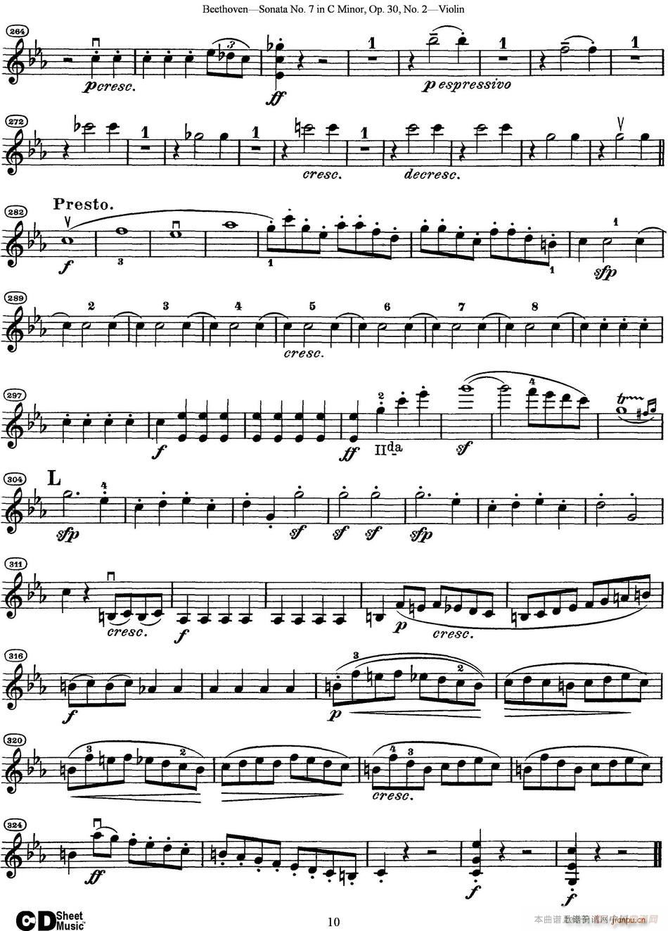 Violin Sonata No 7 in C Minor Op 30 No 2(С)10