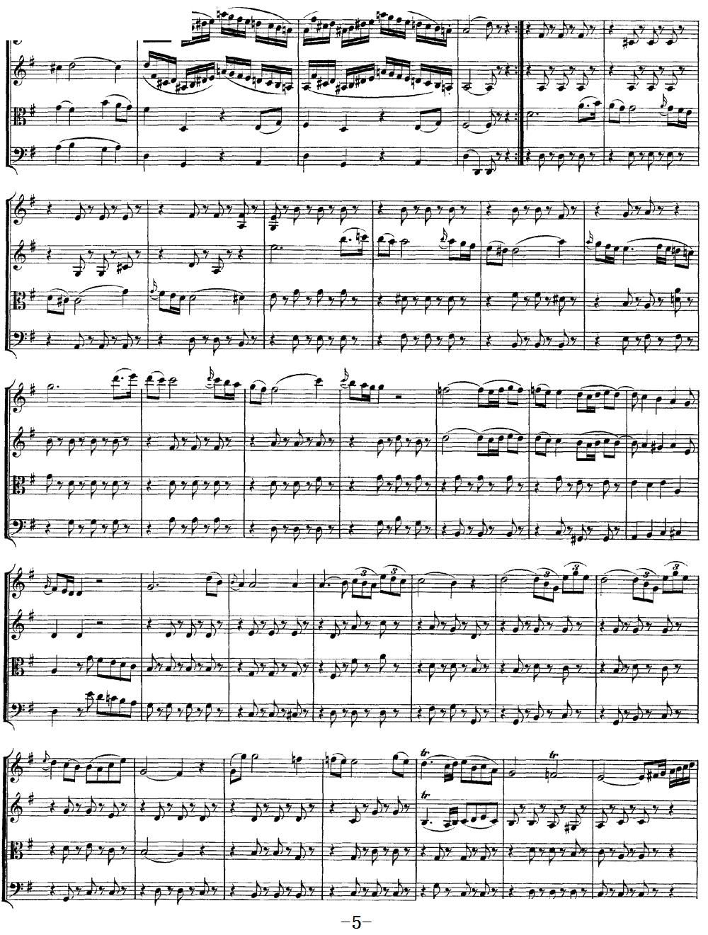 Mozart Quartet No 10 in C Major K 170()5