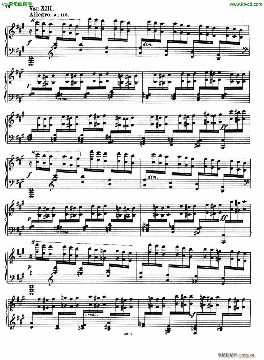Glazunov Theme et Variations Op 72()16